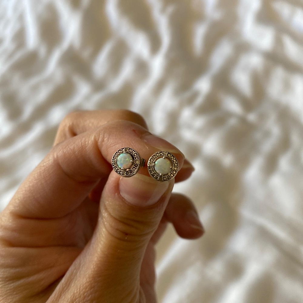 Opal Stud Earrings